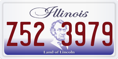 IL license plate Z523979