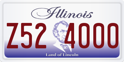 IL license plate Z524000
