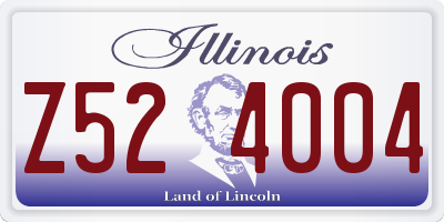 IL license plate Z524004