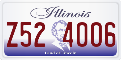 IL license plate Z524006