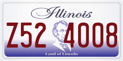 IL license plate Z524008
