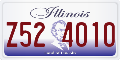 IL license plate Z524010