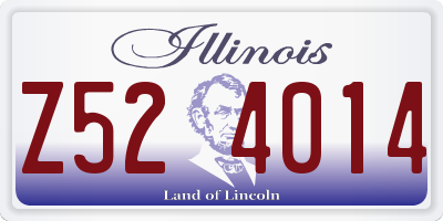 IL license plate Z524014