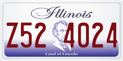 IL license plate Z524024