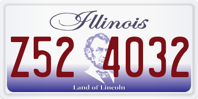 IL license plate Z524032