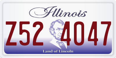 IL license plate Z524047
