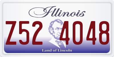 IL license plate Z524048
