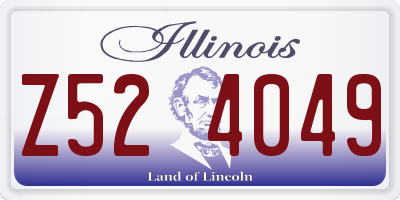 IL license plate Z524049