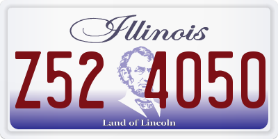 IL license plate Z524050