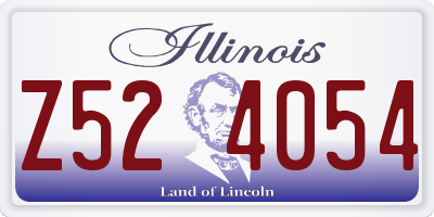 IL license plate Z524054