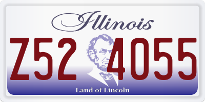 IL license plate Z524055