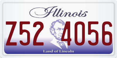 IL license plate Z524056