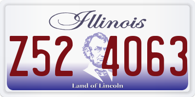IL license plate Z524063