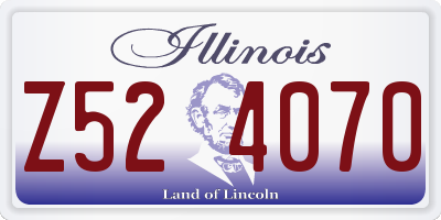 IL license plate Z524070