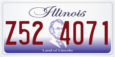 IL license plate Z524071