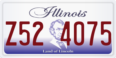 IL license plate Z524075