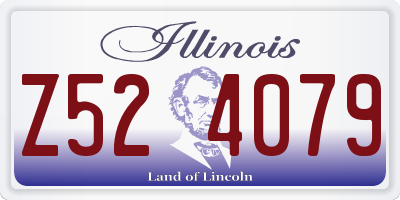 IL license plate Z524079