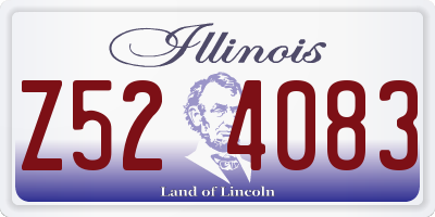 IL license plate Z524083