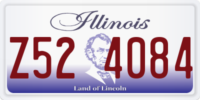IL license plate Z524084