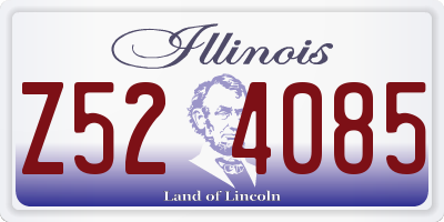 IL license plate Z524085