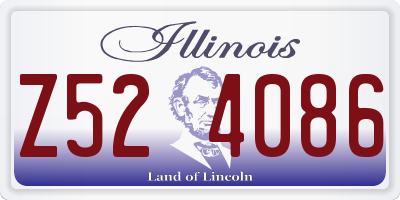 IL license plate Z524086