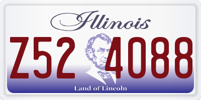 IL license plate Z524088