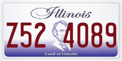 IL license plate Z524089