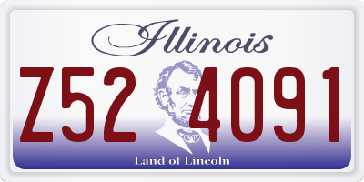 IL license plate Z524091