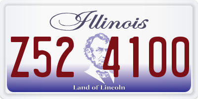 IL license plate Z524100