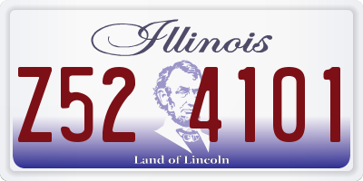 IL license plate Z524101