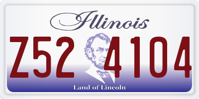 IL license plate Z524104