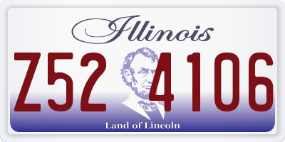 IL license plate Z524106