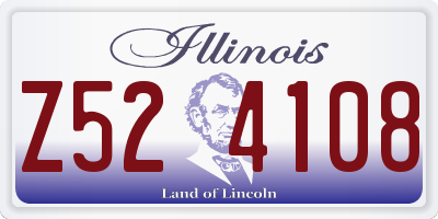 IL license plate Z524108