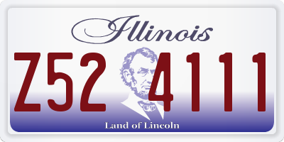 IL license plate Z524111