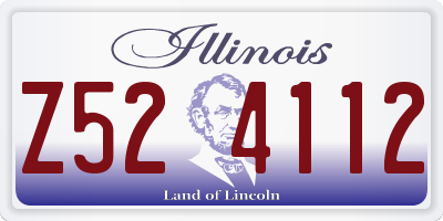 IL license plate Z524112