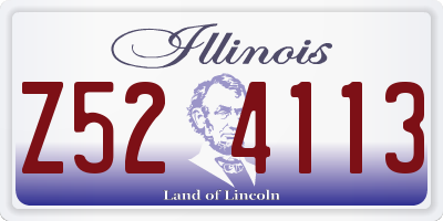 IL license plate Z524113