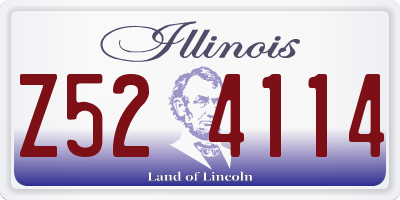 IL license plate Z524114