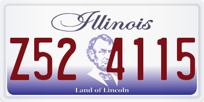 IL license plate Z524115
