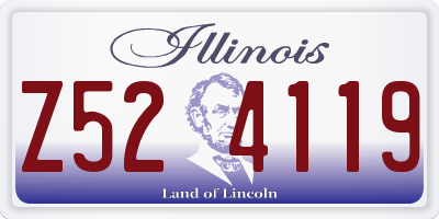 IL license plate Z524119