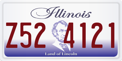 IL license plate Z524121