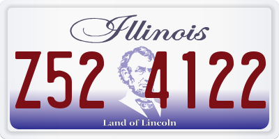 IL license plate Z524122