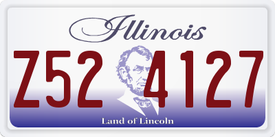 IL license plate Z524127