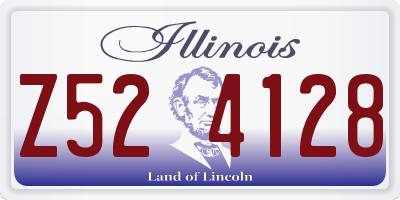 IL license plate Z524128