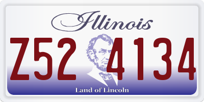 IL license plate Z524134
