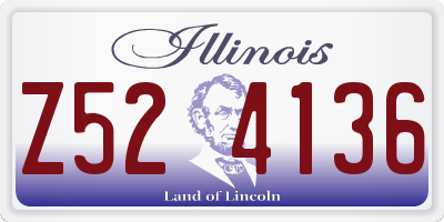 IL license plate Z524136