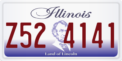 IL license plate Z524141