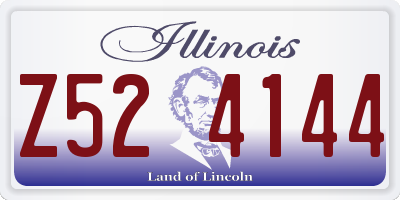 IL license plate Z524144