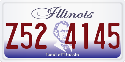IL license plate Z524145