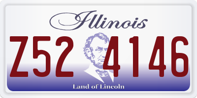 IL license plate Z524146