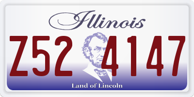 IL license plate Z524147